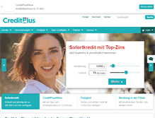 Tablet Screenshot of creditplus.de